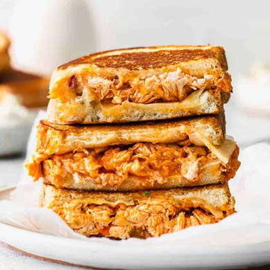 Buffalo Chicken Grilled Cheese Sandwich