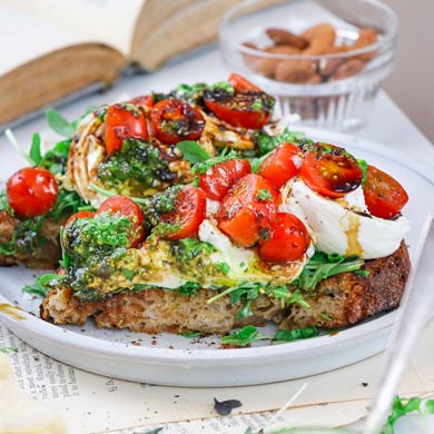 Burrata Caprese Toast