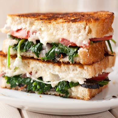 Mediterranean Grilled Cheese Sandwich