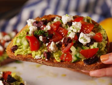 Greek Avocado Toast